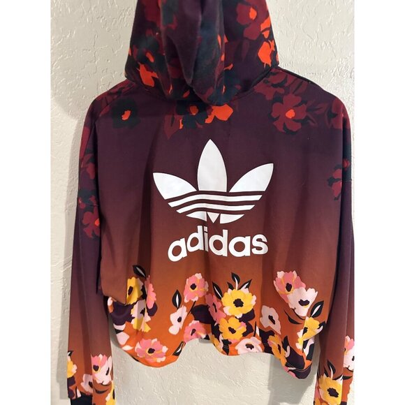 Adidas Her Studio London Cropped Floral Sweater - Picture 9 of 10